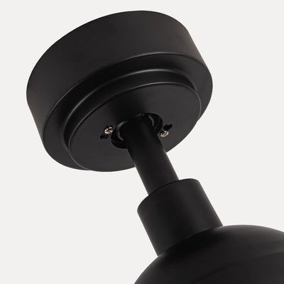 Ventilateur de plafond avec cage cylindrique en fer ABS industriel contemporain à 1 lumière pour salon 