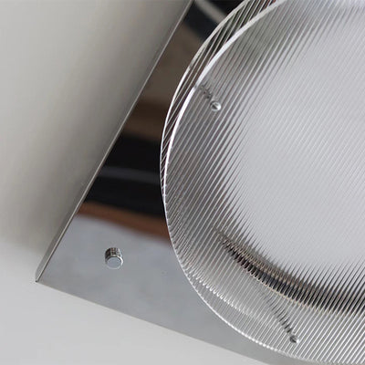 Traditional Vintage Square Hardware Acrylic LED Flush Mount Ceiling Light For Bedroom