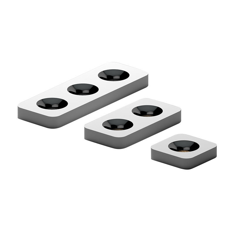 Moderne minimalistische LED-Deckenleuchte aus Eisen mit quadratischem/rechteckigem Wabennetz-Design, ultradünnem Spot-Downlight und bündiger Montage für den Flur 