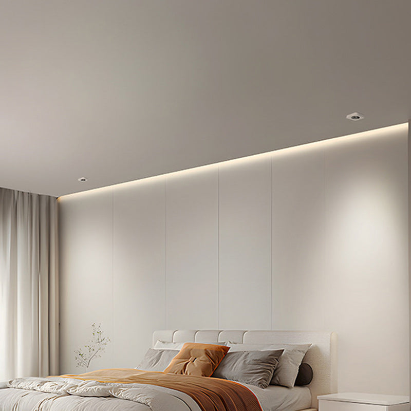 Moderne minimalistische LED-Deckenleuchte aus Eisen mit quadratischem/rechteckigem Wabennetz-Design, ultradünnem Spot-Downlight und bündiger Montage für den Flur 