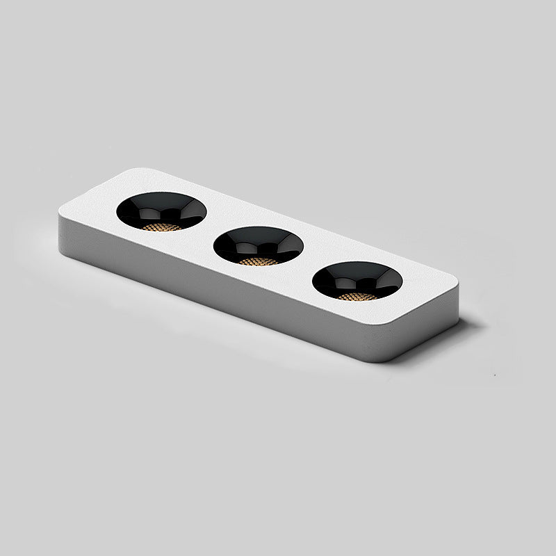Moderne minimalistische LED-Deckenleuchte aus Eisen mit quadratischem/rechteckigem Wabennetz-Design, ultradünnem Spot-Downlight und bündiger Montage für den Flur 