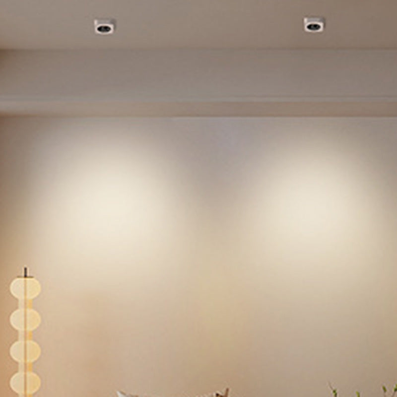 Moderne minimalistische LED-Deckenleuchte aus Eisen mit quadratischem/rechteckigem Wabennetz-Design, ultradünnem Spot-Downlight und bündiger Montage für den Flur 