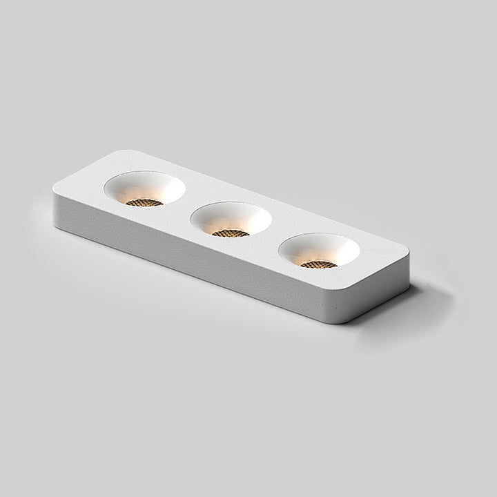 Moderne minimalistische LED-Deckenleuchte aus Eisen mit quadratischem/rechteckigem Wabennetz-Design, ultradünnem Spot-Downlight und bündiger Montage für den Flur 