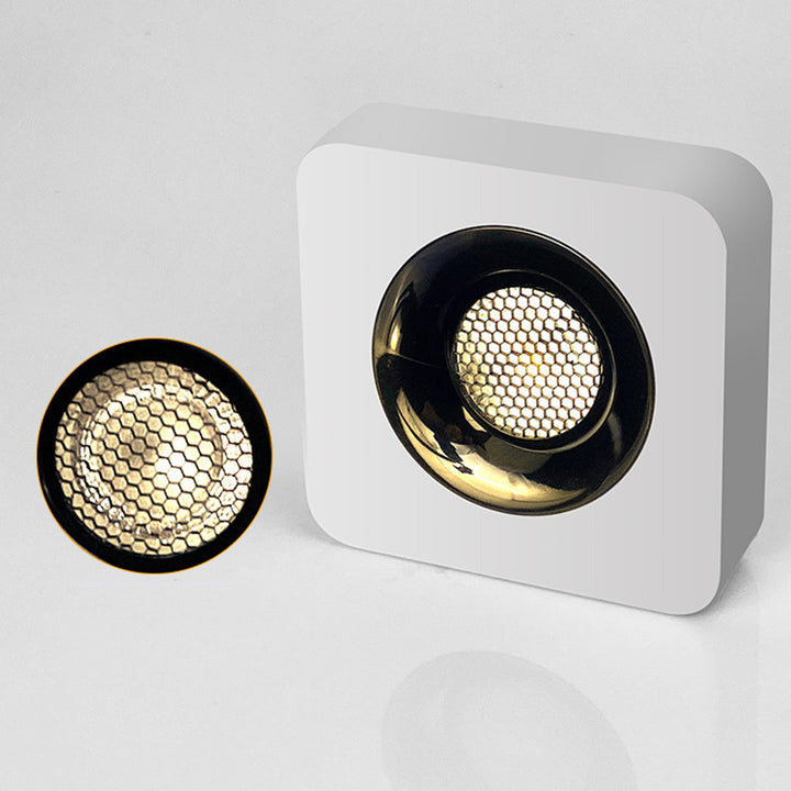 Moderne minimalistische LED-Deckenleuchte aus Eisen mit quadratischem/rechteckigem Wabennetz-Design, ultradünnem Spot-Downlight und bündiger Montage für den Flur 