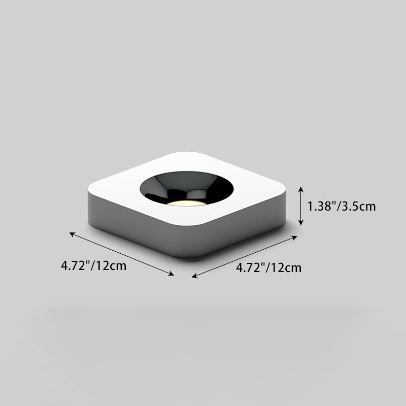 Moderne minimalistische LED-Deckenleuchte aus Eisen mit quadratischem/rechteckigem Wabennetz-Design, ultradünnem Spot-Downlight und bündiger Montage für den Flur 