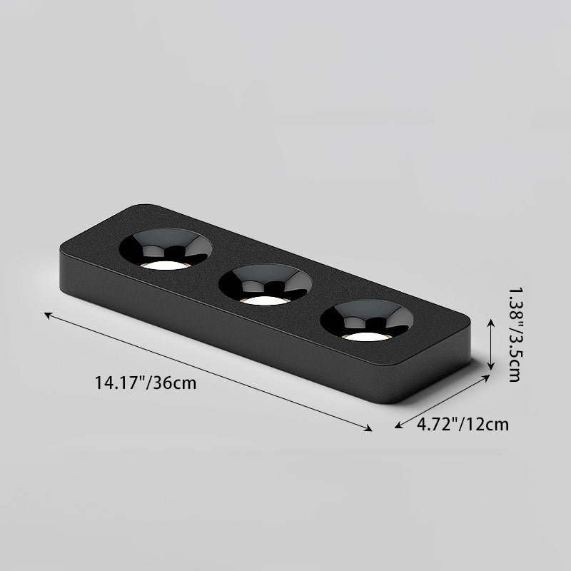 Moderne minimalistische LED-Deckenleuchte aus Eisen mit quadratischem/rechteckigem Wabennetz-Design, ultradünnem Spot-Downlight und bündiger Montage für den Flur 