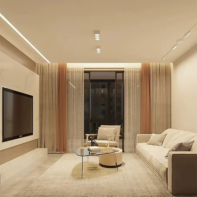 Moderne minimalistische LED-Deckenleuchte aus Eisen mit quadratischem/rechteckigem Wabennetz-Design, ultradünnem Spot-Downlight und bündiger Montage für den Flur 