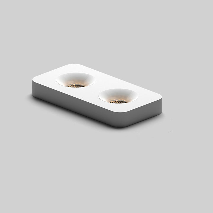 Moderne minimalistische LED-Deckenleuchte aus Eisen mit quadratischem/rechteckigem Wabennetz-Design, ultradünnem Spot-Downlight und bündiger Montage für den Flur 