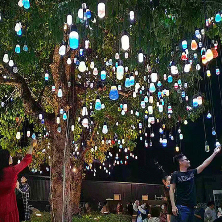 إضاءة خارجية LED على شكل كرة دمعة مقاومة للماء من الراتنج بأسلوب آرت ديكو الحديث لتنسيق الحدائق في الحديقة 