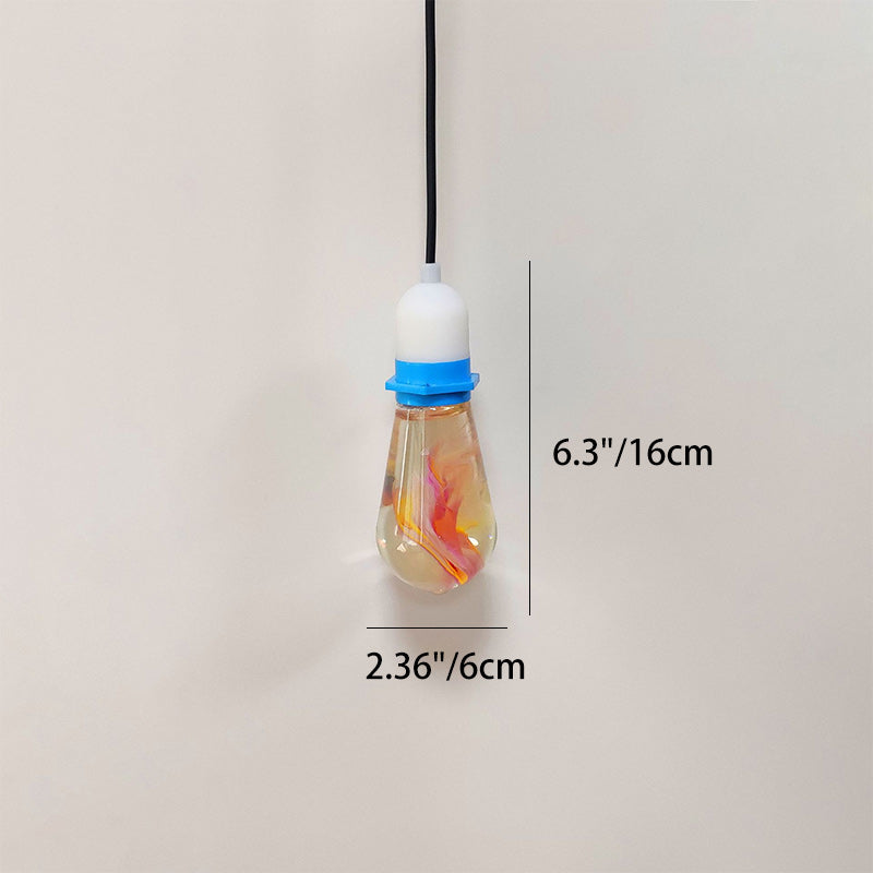 إضاءة خارجية LED على شكل كرة دمعة مقاومة للماء من الراتنج بأسلوب آرت ديكو الحديث لتنسيق الحدائق في الحديقة 