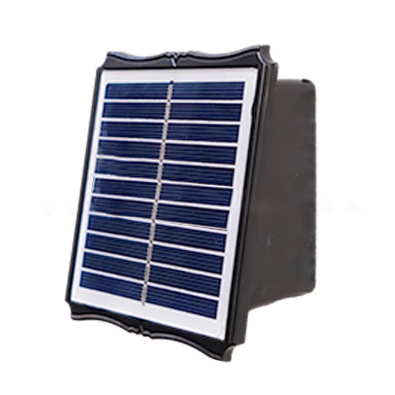 Moderne Einfachheit Solar Wasserdichte Rechteckige ABS LED Wandleuchte für Außenbereich Terrasse 