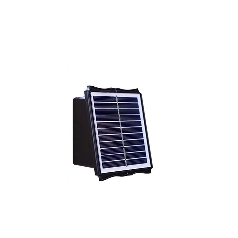 Moderne Einfachheit Solar Wasserdichte Rechteckige ABS LED Wandleuchte für Außenbereich Terrasse 