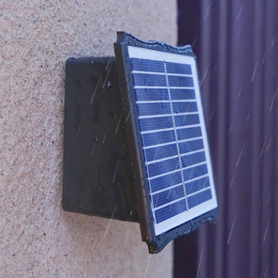 Moderne Einfachheit Solar Wasserdichte Rechteckige ABS LED Wandleuchte für Außenbereich Terrasse 