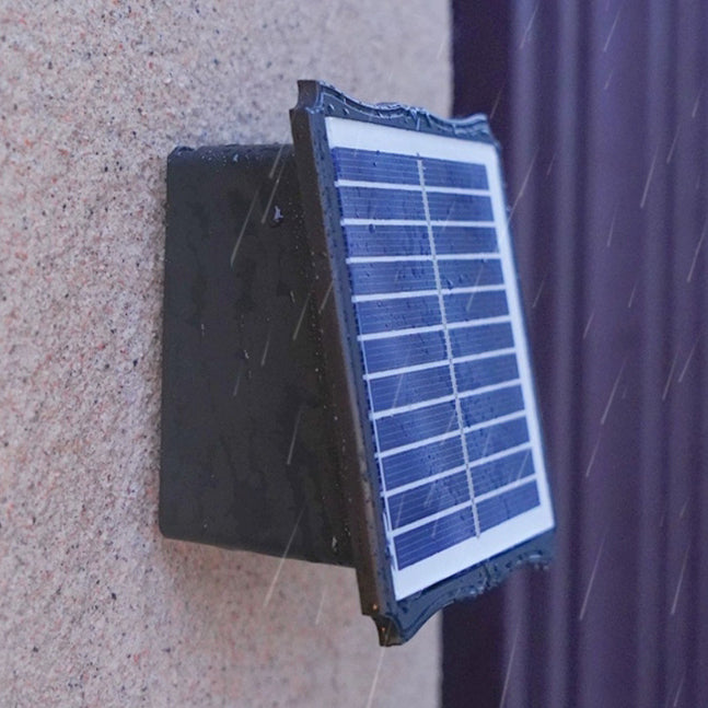 Moderne Einfachheit Solar Wasserdichte Rechteckige ABS LED Wandleuchte für Außenbereich Terrasse 