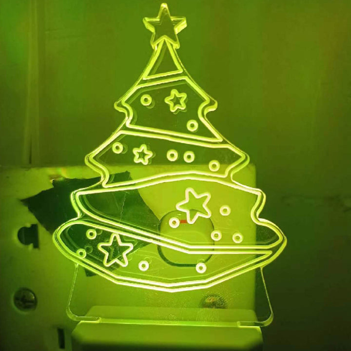 Lampadaire mural LED de Noël en acrylique modern simplicité pour arbre de Noël, veilleuse pour chevet 