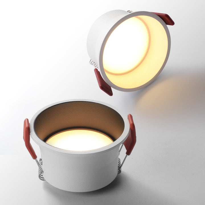 Moderne minimalistische runde eingelassene Aluminium-LED-Deckenleuchte für das Wohnzimmer 
