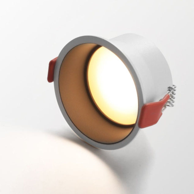 Moderne minimalistische runde eingelassene Aluminium-LED-Deckenleuchte für das Wohnzimmer 