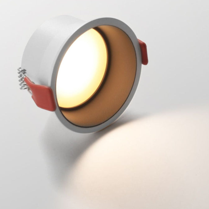 Moderne minimalistische runde eingelassene Aluminium-LED-Deckenleuchte für das Wohnzimmer 