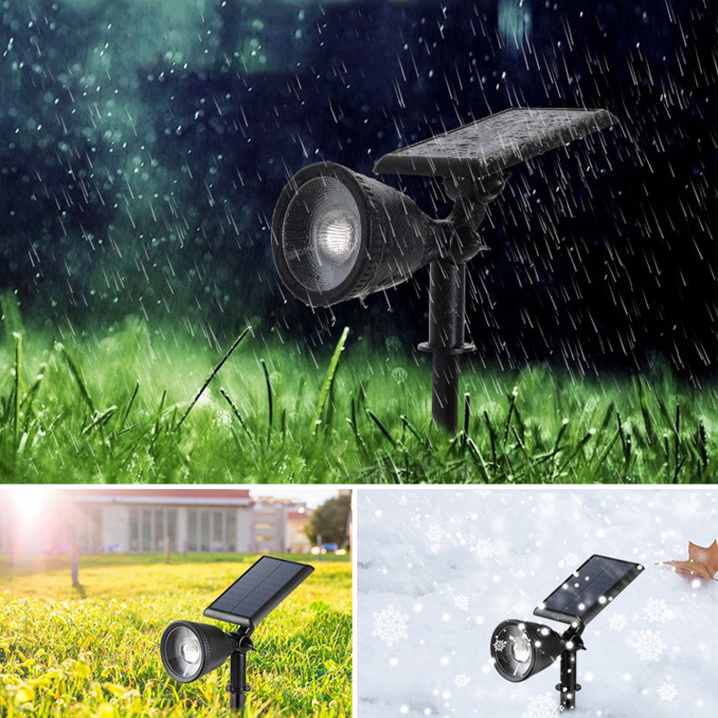 Moderne Einfachheit Solar Wasserdichte Horn Spotlight ABS PC LED Wandleuchte Für Außenbereich Terrasse 