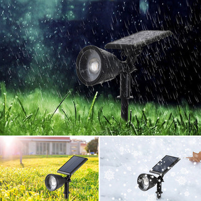 Applique murale LED en ABS PC avec projecteur à corne étanche solaire de simplicité moderne pour patio extérieur 