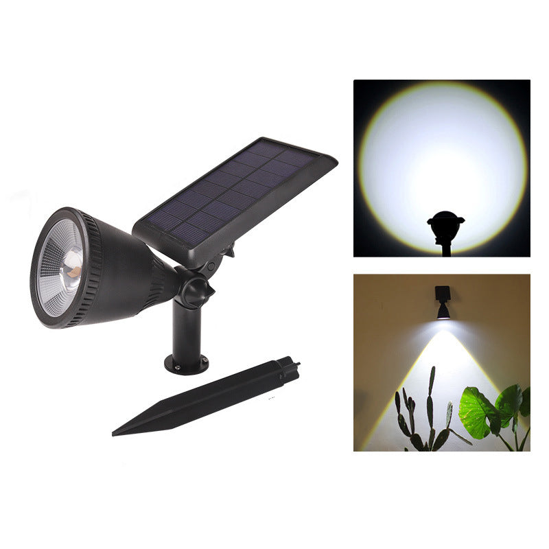 Applique murale LED en ABS PC avec projecteur à corne étanche solaire de simplicité moderne pour patio extérieur 