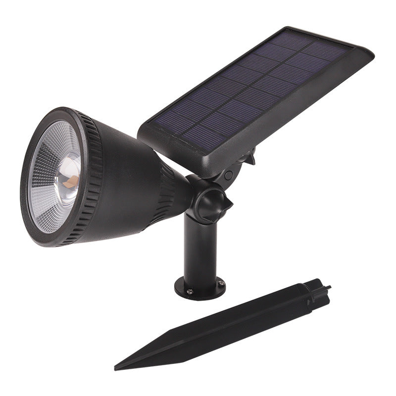 Applique murale LED en ABS PC avec projecteur à corne étanche solaire de simplicité moderne pour patio extérieur 