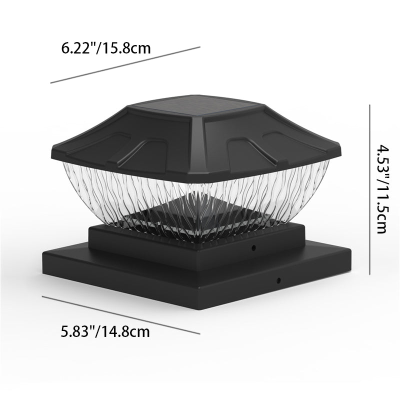 إضاءة خارجية LED بلاستيكية مقاومة للماء تعمل بالطاقة الشمسية بتصميم بسيط وحديث لإضاءة المناظر الطبيعية في الفناء الخارجي 