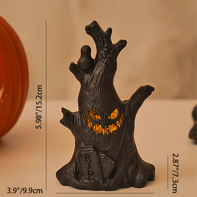 Batterie Créative Contemporaine Arbre en Plastique Souche Fantôme Décoration d&