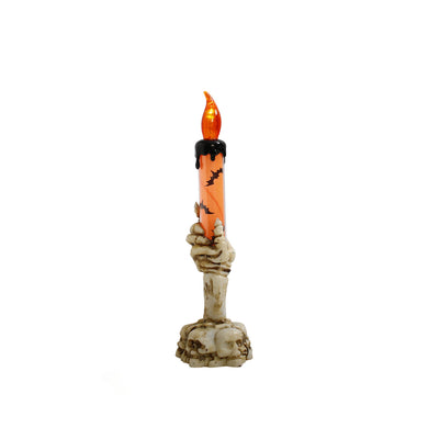Contemporary Creative Battery Plastic Handheld Candle Skull Halloween Decoration LED Night Light For Bedroom