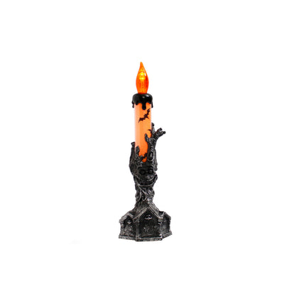 Contemporary Creative Battery Plastic Handheld Candle Skull Halloween Decoration LED Night Light For Bedroom