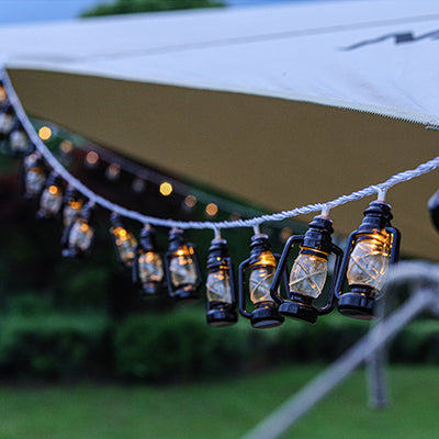 Lumières à cordes LED de bouteille d'essence en plastique PVC imperméable à l'eau avec batterie solaire rétro contemporaine pour jardin 