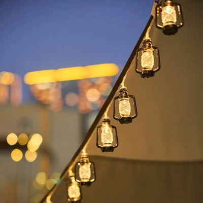 Lumières à cordes LED de bouteille d'essence en plastique PVC imperméable à l'eau avec batterie solaire rétro contemporaine pour jardin 