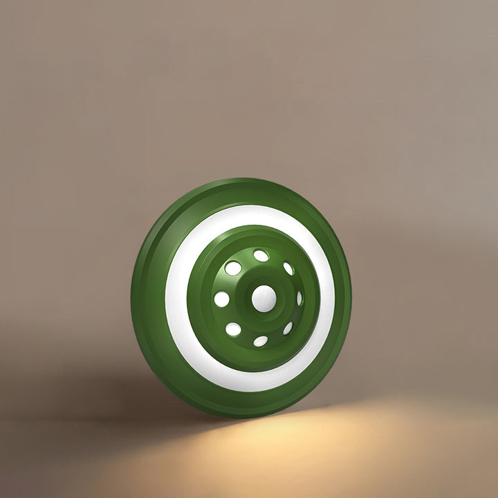 Lampe murale LED ronde UFO magnétique ABS avec capteur humain rechargeable créatif contemporain, veilleuse pour chambre 