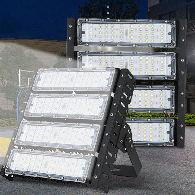 ضوء LED خارجي عالي السطوع مقاوم للماء من الألومنيوم القابل للدوران بشكل مستطيل للباحة الخارجية 
