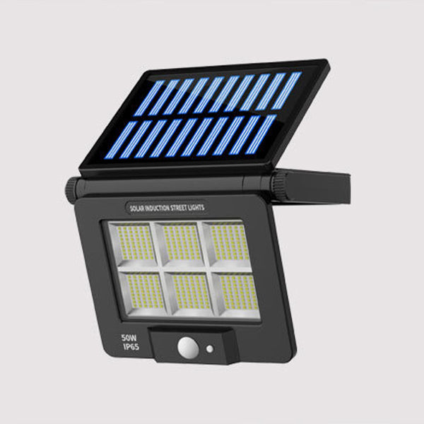 Moderne Einfachheit Solar Wasserdichter Menschensensor Faltbare ABS PC Rechteckige LED Wandleuchte Für Außenbereich Terrasse 