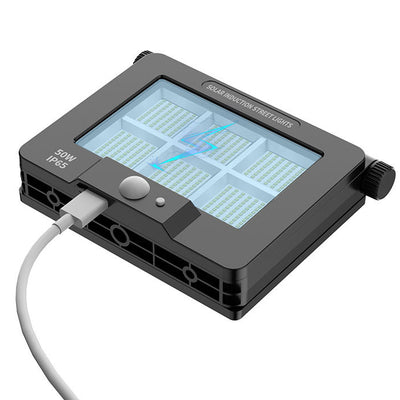 Moderne Einfachheit Solar Wasserdichter Menschensensor Faltbare ABS PC Rechteckige LED Wandleuchte Für Außenbereich Terrasse 