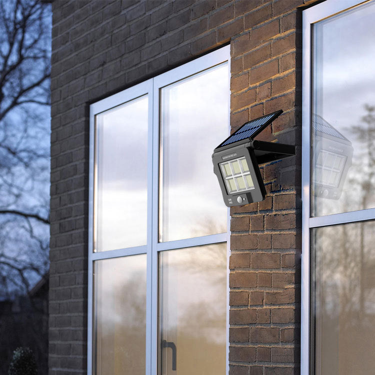 Moderne Einfachheit Solar Wasserdichter Menschensensor Faltbare ABS PC Rechteckige LED Wandleuchte Für Außenbereich Terrasse 