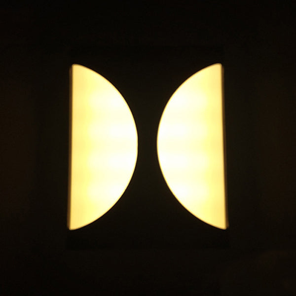 Moderne Einfachheit Wasserdichte Aluminium Acryl Rechteckige Geometrische LED Wandleuchte für den Außenbereich 