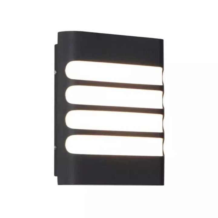 Moderne Einfachheit Wasserdichte Aluminium Acryl Rechteckige Geometrische LED Wandleuchte für den Außenbereich 