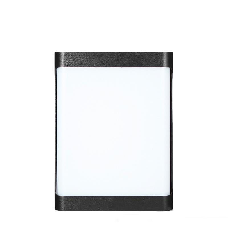Moderne Einfachheit Wasserdichte Aluminium Acryl Rechteckige Geometrische LED Wandleuchte für den Außenbereich 