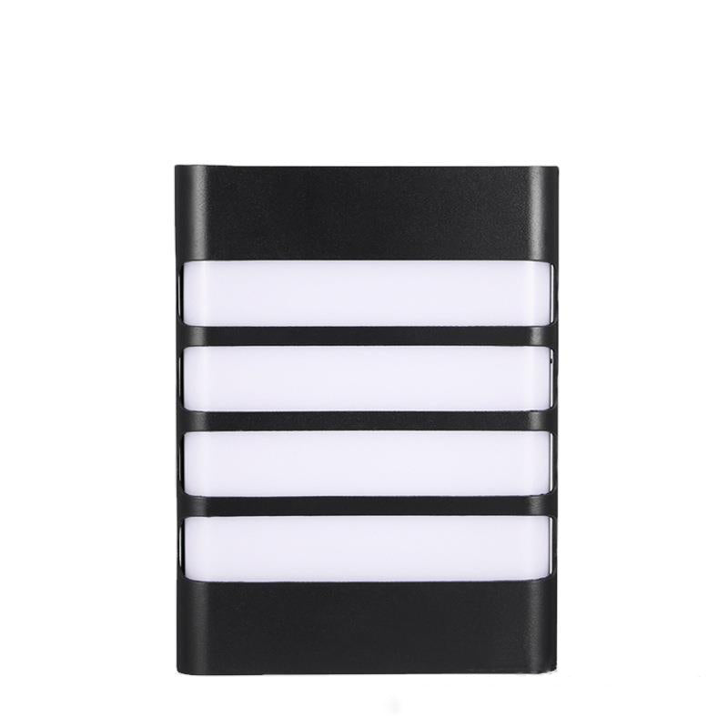 Moderne Einfachheit Wasserdichte Aluminium Acryl Rechteckige Geometrische LED Wandleuchte für den Außenbereich 