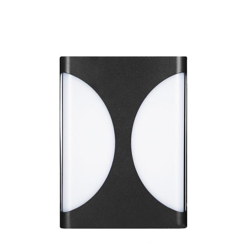 Moderne Einfachheit Wasserdichte Aluminium Acryl Rechteckige Geometrische LED Wandleuchte für den Außenbereich 