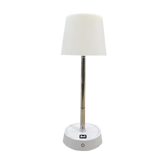 Lampe de table LED cylindrique en acier inoxydable ABS HIPS extensible rechargeable à simplicité moderne pour l&