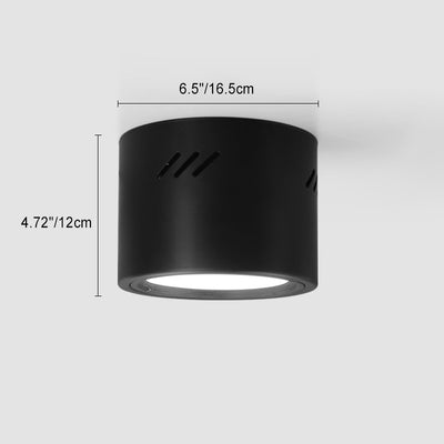 Spot LED Plafonnier Cylindre Rond en Aluminium Minimaliste Moderne pour Couloir 