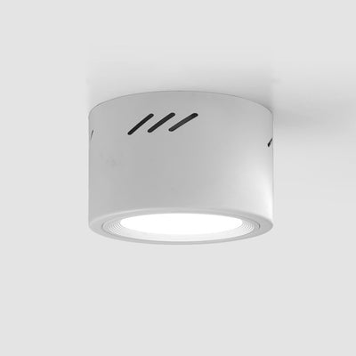Spot LED Plafonnier Cylindre Rond en Aluminium Minimaliste Moderne pour Couloir 
