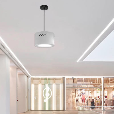 Lámpara colgante LED cilíndrica redonda de aluminio minimalista moderna para pasillo 