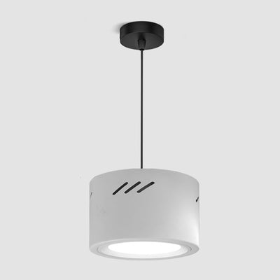 Lámpara colgante LED cilíndrica redonda de aluminio minimalista moderna para pasillo 