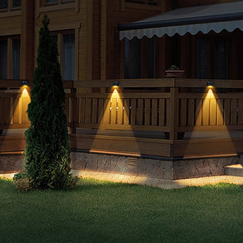 Moderne Einfachheit Solar Wasserdicht ABS PMMA Rechteckige LED Wandleuchte Für Außenbereich Terrasse 