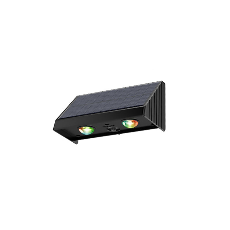 مصباح حائط LED مستطيل مقاوم للماء من ABS PMMA بتصميم بسيط حديث للطاقة الشمسية للفناء الخارجي 
