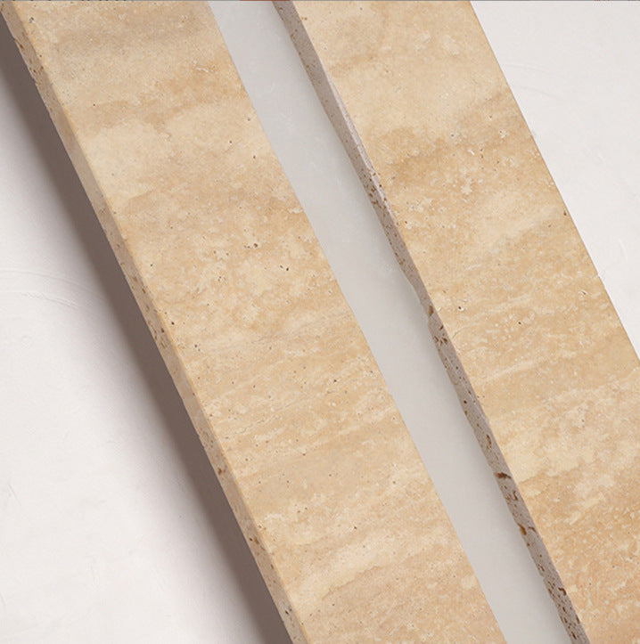 Contemporary Nordic Waterproof Travertine Acrylic Rectangular Strip LED Wall Sconce Lamp For Outdoor Patio